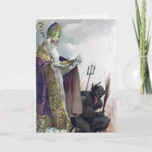 ヴィンテージクランプスとセント・ニック・クリスマスカード シーズンカード (正面)