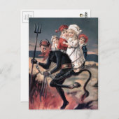 ヴィンテージクランプスと子供 ポストカード (正面/裏面)