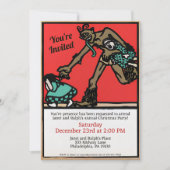 ヴィンテージクランプスアートカスタマイズ可能パーティの招待状 招待状 (正面)