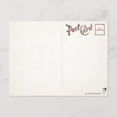 ヴィンテージクランプス、サンタとブーツはがき ポストカード (裏面)