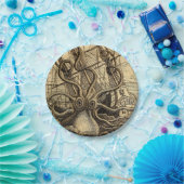 ヴィンテージクラーケンプリント ペーパープレート (パーティー)