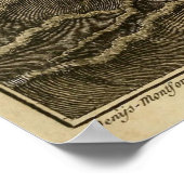 ヴィンテージクラーケン巨大イカ海モンスター船 ポスター (角)