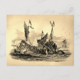 ヴィンテージクラーケン攻撃はがき ポストカード