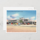 ヴィンテージクリアウォータービーチ、フロリダマリーナ ポストカード (正面/裏面)