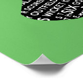 ヴィンテージクリケットこうもり及びボールタイポグラフィ ポスター (角)