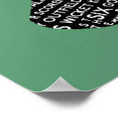 ヴィンテージクリケットこうもり及びボールタイポグラフィ ポスター (角)