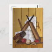 ヴィンテージクリケットの静止 ポストカード (正面/裏面)