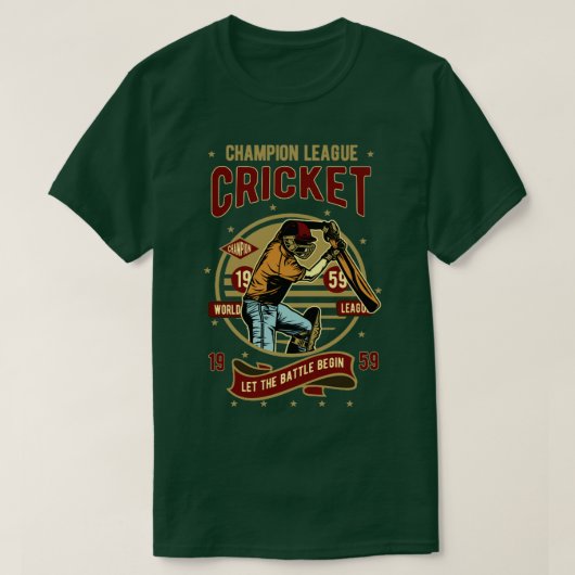 ヴィンテージクリケット選手権 Tシャツ (デザイン正面)