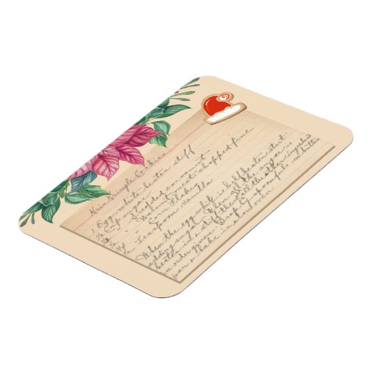 ヴィンテージクリスクリングルクッキーレシピクリスマス マグネット (左側)