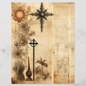 ヴィンテージクリスチャンエフェラスクラップブック紙 (裏面)