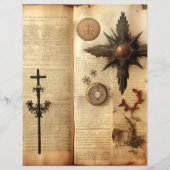 ヴィンテージクリスチャンエフェラスクラップブック紙 (正面)