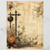 ヴィンテージクリスチャンエフェラスクラップブック紙 (正面)