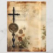 ヴィンテージクリスチャンエフェラスクラップブック紙 (正面)