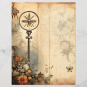 ヴィンテージクリスチャンエフェラスクラップブック紙 (裏面)