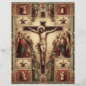 ヴィンテージクリスチャンクリスマスクラップブック紙 (裏面)