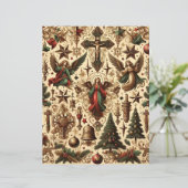 ヴィンテージクリスチャンクリスマスクラップブック紙 (スタンド正面)