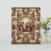 ヴィンテージクリスチャンクリスマスクラップブック紙 (スタンド正面)