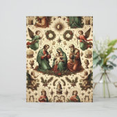 ヴィンテージクリスチャンクリスマスクラップブック紙