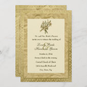ヴィンテージクリスチャンクロスリリーズ結婚式招待状 招待状 (正面/裏面)