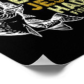 ヴィンテージクリスチャンパパ魚釣りイエスも怒った ポスター (角)