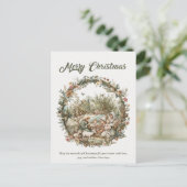 ヴィンテージクリスチャンメリークリスマスカード シーズンポストカード (スタンド正面)