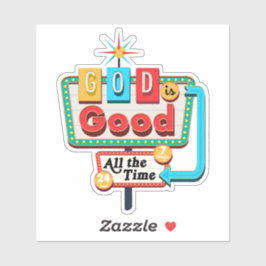 ヴィンテージクリスチャンレトロ神は常に良い シール