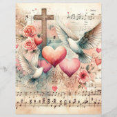 ヴィンテージクリスチャンヴァレンティススクラップブック紙 (裏面)