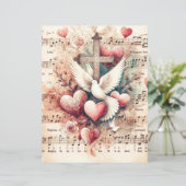 ヴィンテージクリスチャンヴァレンティススクラップブック紙 (スタンド正面)