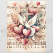 ヴィンテージクリスチャンヴァレンティススクラップブック紙 (正面)