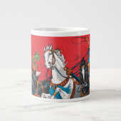 ヴィンテージクリスティアーニ・ブラザーズ・サーカス・ポスター ジャンボコーヒーマグカップ (正面)