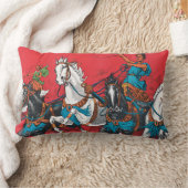 ヴィンテージクリスティアーニ・ブラザーズ・サーカス・ポスター ランバークッション (ブランケット)