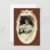 ヴィンテージクリスティガール、アンティークブライダルポートレート (正面/裏面)