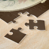 ヴィンテージクリスティガール、アンティークブライダルポートレート ジグソーパズル (側面)