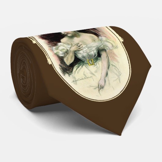 ヴィンテージクリスティガール、アンティークブライダルポートレート ネクタイ (ロール)