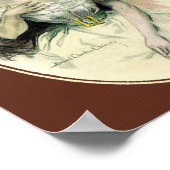 ヴィンテージクリスティガール、アンティークブライダルポートレート ポスター (角)