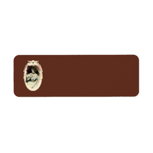 ヴィンテージクリスティガール、アンティークブライダルポートレート ラベル (正面)