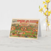 ヴィンテージクリストブラザーズ野獣サーカスのポスター カード (黄色い花)