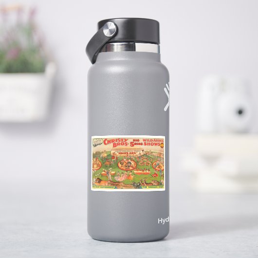 ヴィンテージクリストブラザーズ野獣サーカスのポスター シール (HydroFlask)