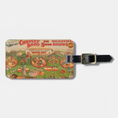 ヴィンテージクリストブラザーズ野獣サーカスのポスター ラゲッジタグ (正面横)