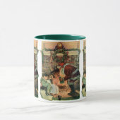 ヴィンテージクリスビクトリアンマスサンタクロース マグカップ (中央)