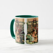 ヴィンテージクリスビクトリアンマスサンタクロース マグカップ (正面左)