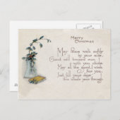 ヴィンテージクリスマカード ポストカード (正面/裏面)