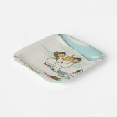 ヴィンテージクリスマスおもしろいホリデイ ペーパープレート (傾斜あり)