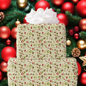ヴィンテージクリスマスおもしろいラッピング紙 ラッピングペーパー