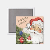 ヴィンテージクリスマスこんにちは！サンタすてきクロース マグネット (正面/裏面)