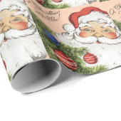 ヴィンテージクリスマスこんにちは!サンタすてきクロース ラッピングペーパー (ロールコーナー)