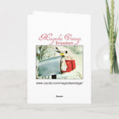 ヴィンテージクリスマスすてき～サンタカード シーズンカード (裏面)