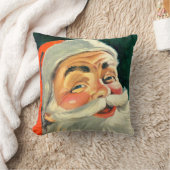 ヴィンテージクリスマスすてき、レトロ50のサンタクロース クッション (ブランケット)