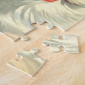 ヴィンテージクリスマスすてき、レトロ50のサンタクロース ジグソーパズル (側面)