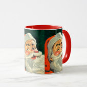ヴィンテージクリスマスすてき、レトロ50のサンタクロース マグカップ (正面右)